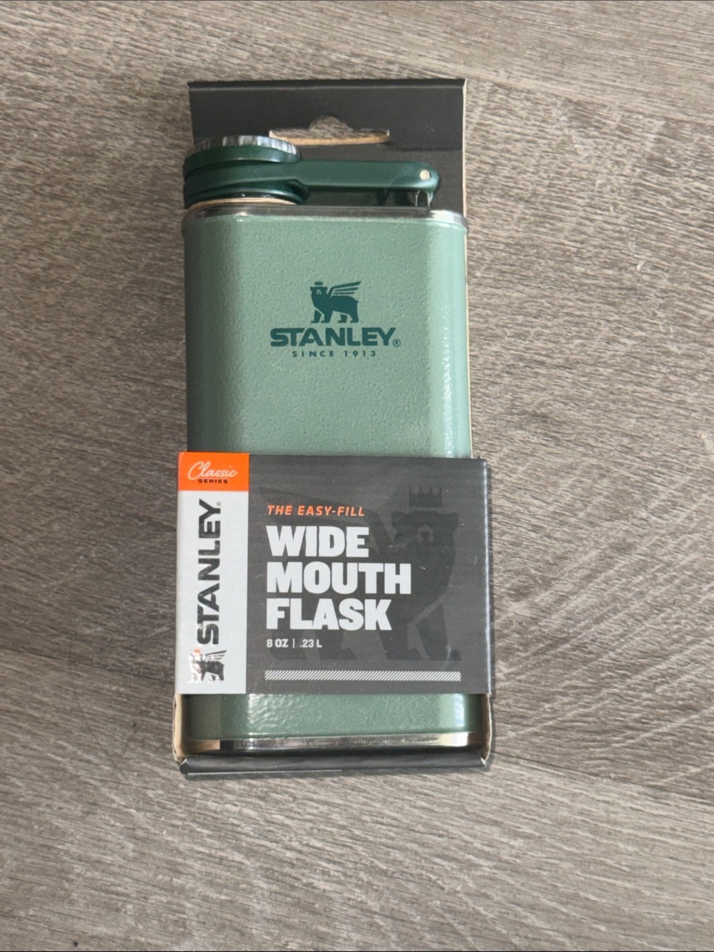 Stanley Wide Mouth Hip Flask 8 oz Green NEW IN PACKAGING